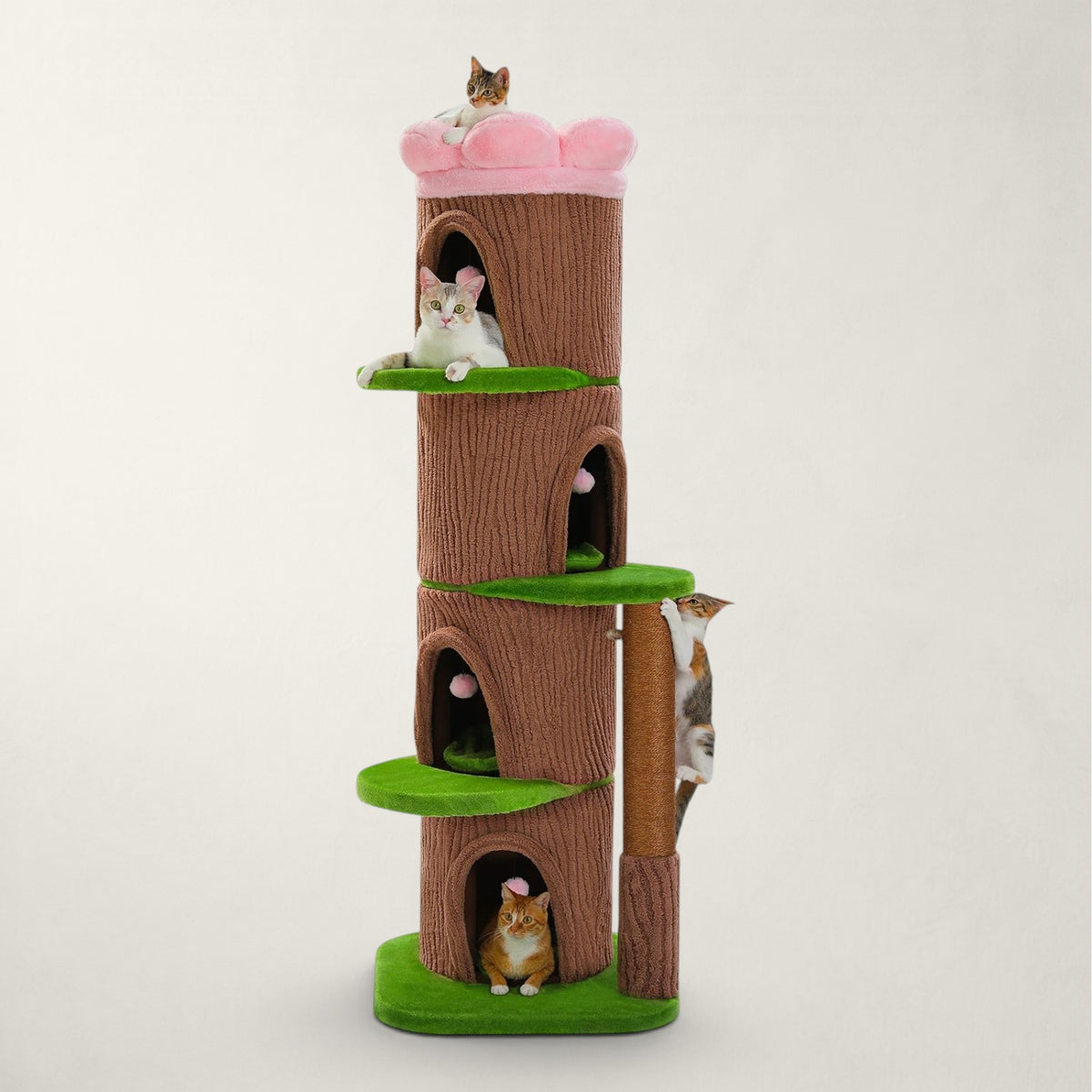 Arbre à chat tonneau XXL fleur - Bofélin - 11