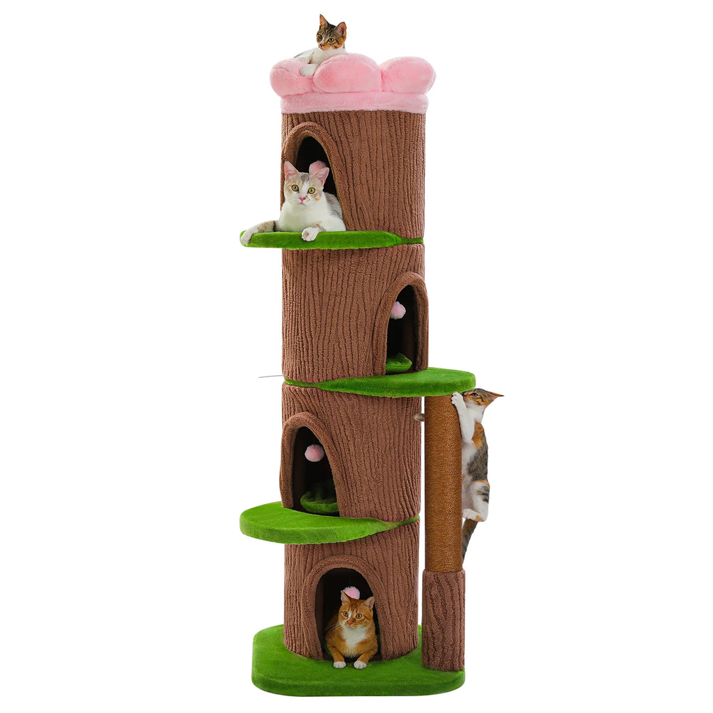 Arbre à chat tonneau XXL fleur - Bofélin - 11