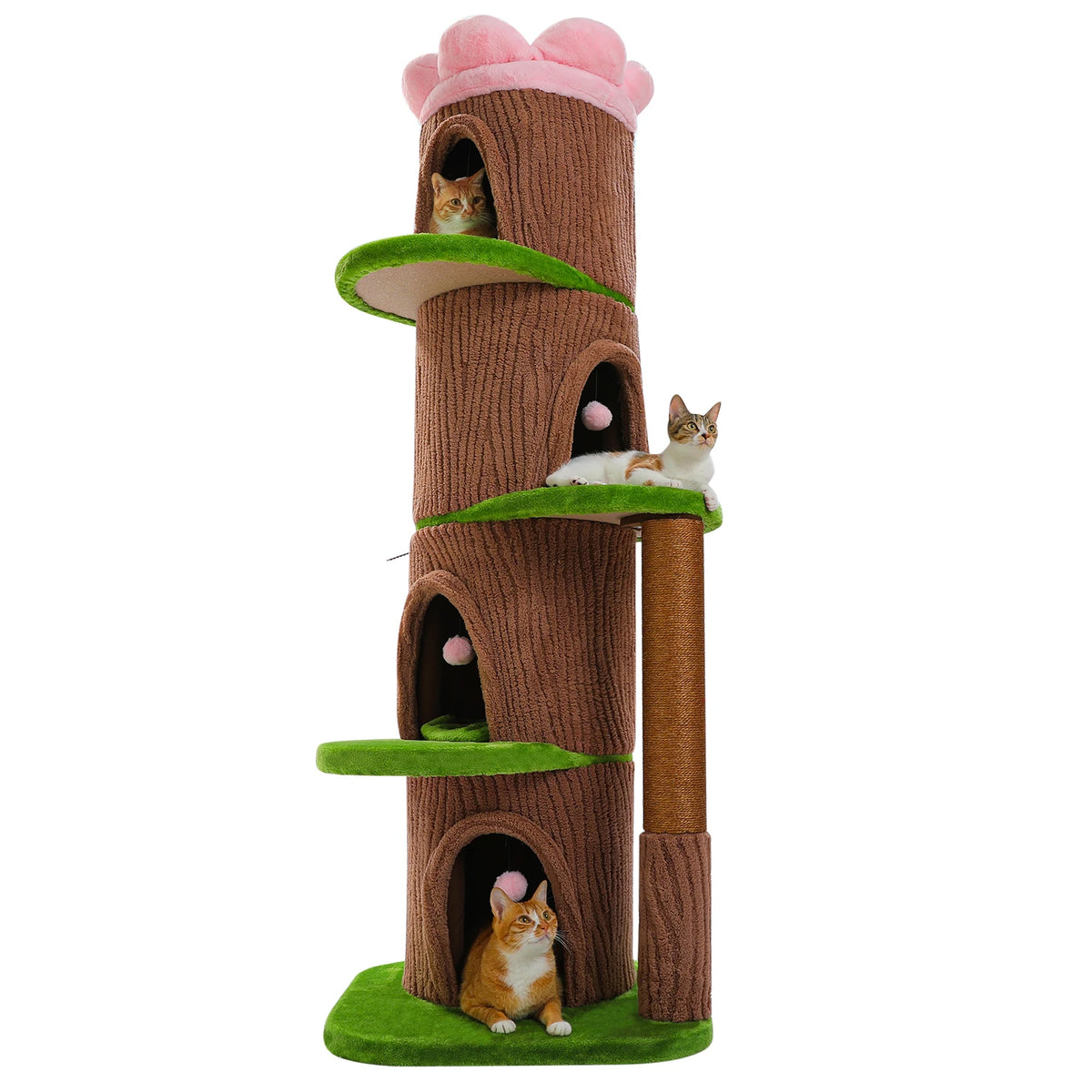 Arbre à chat tonneau xxl fleur