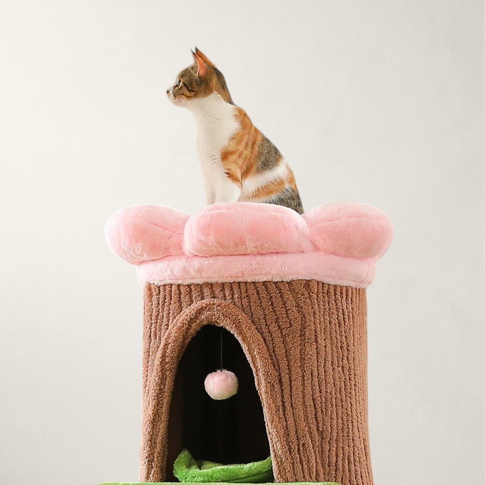 Arbre à chat tonneau XXL fleur - Bofélin - 4