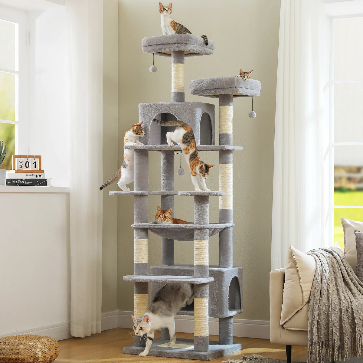 Arbre à chat xxl 2m05