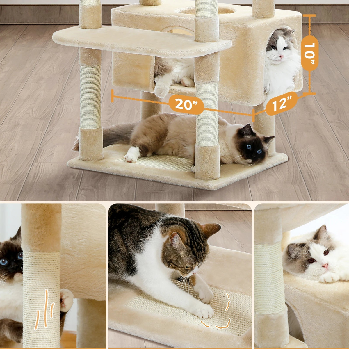 Arbre à chat xxl 2m05