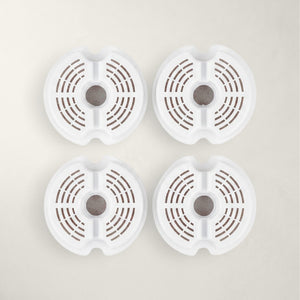 Pack de 4 filtres Bofélin en coton et charbon actif pour fontaine à eau pour chat