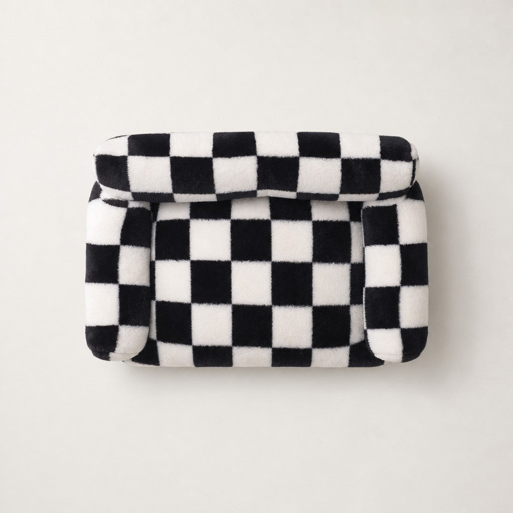Canapé pour chat damier noir et blanc Bruxelles Bofélin 11