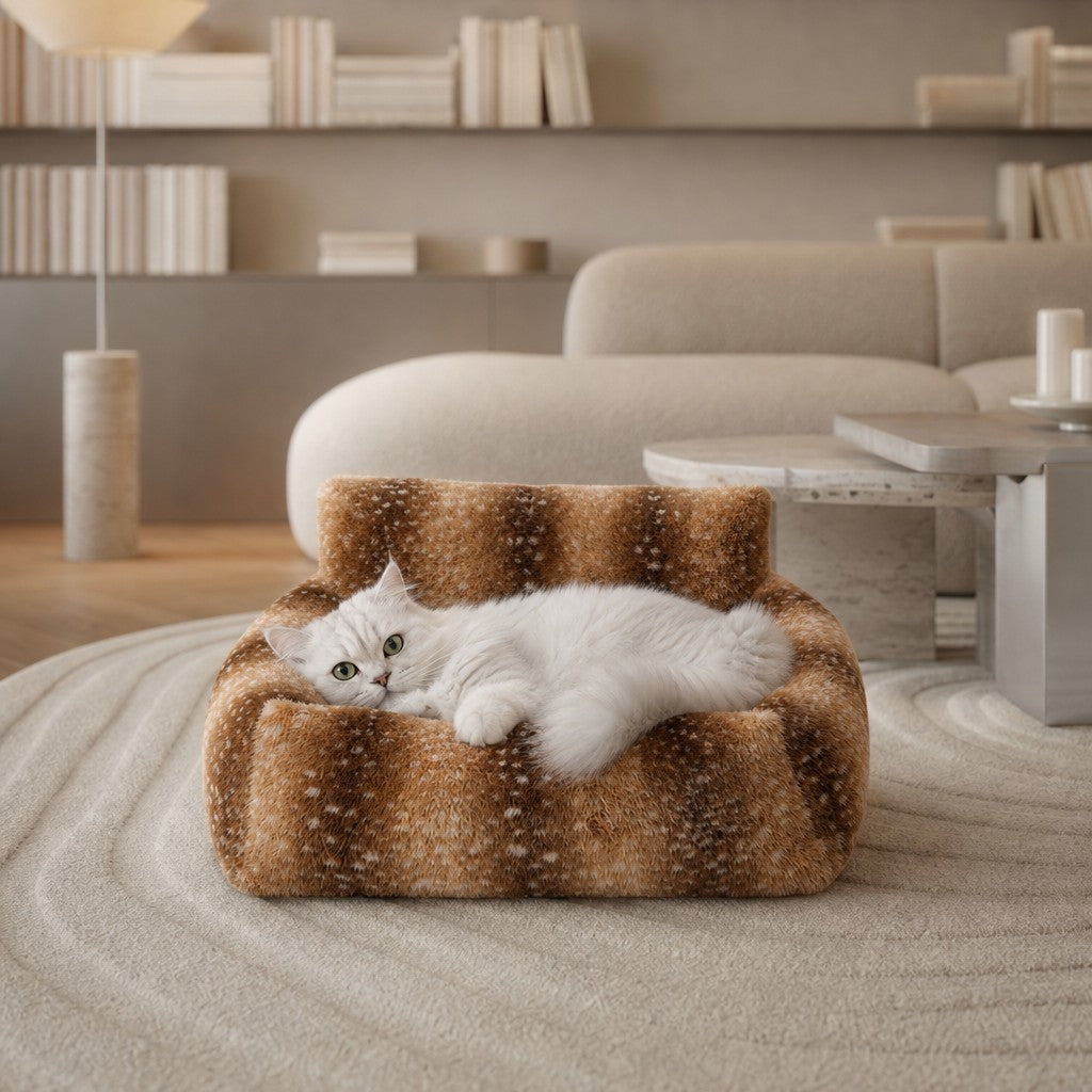 Canapé pour chat en fausse fourrure Monaco Bofélin 19