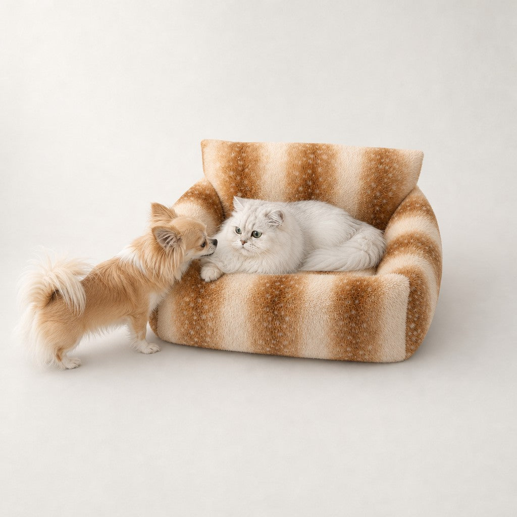 Canapé pour chat en fausse fourrure Monaco Bofélin 8