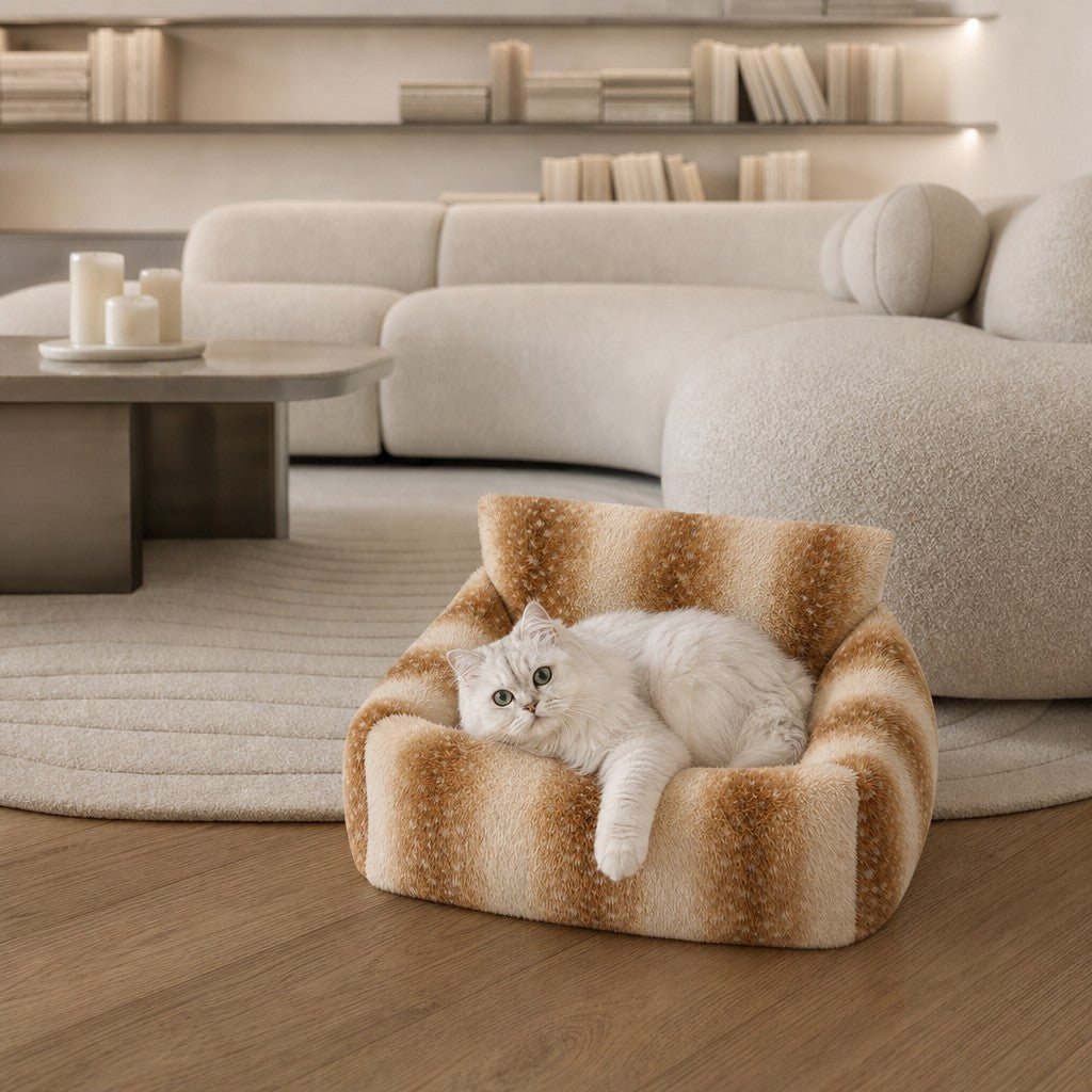 Canapé pour chat en fausse fourrure Monaco Bofélin 9