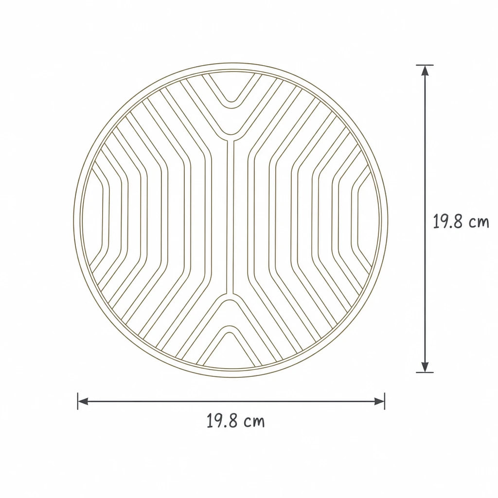 Dimensions de gamelle anti-glouton chat Come Bofélin, schéma coté