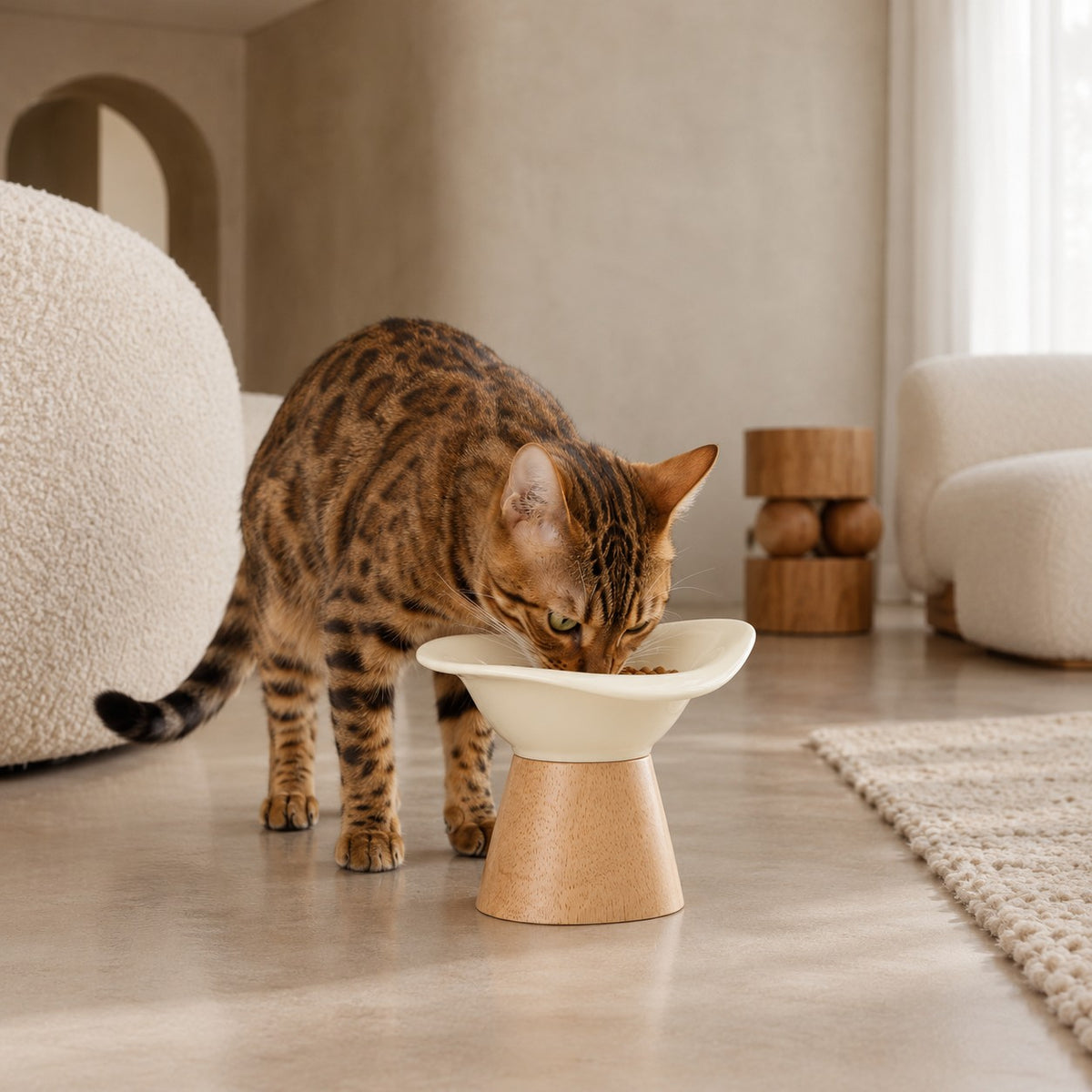 Gamelle chat design en céramique Biot Bofélin 10