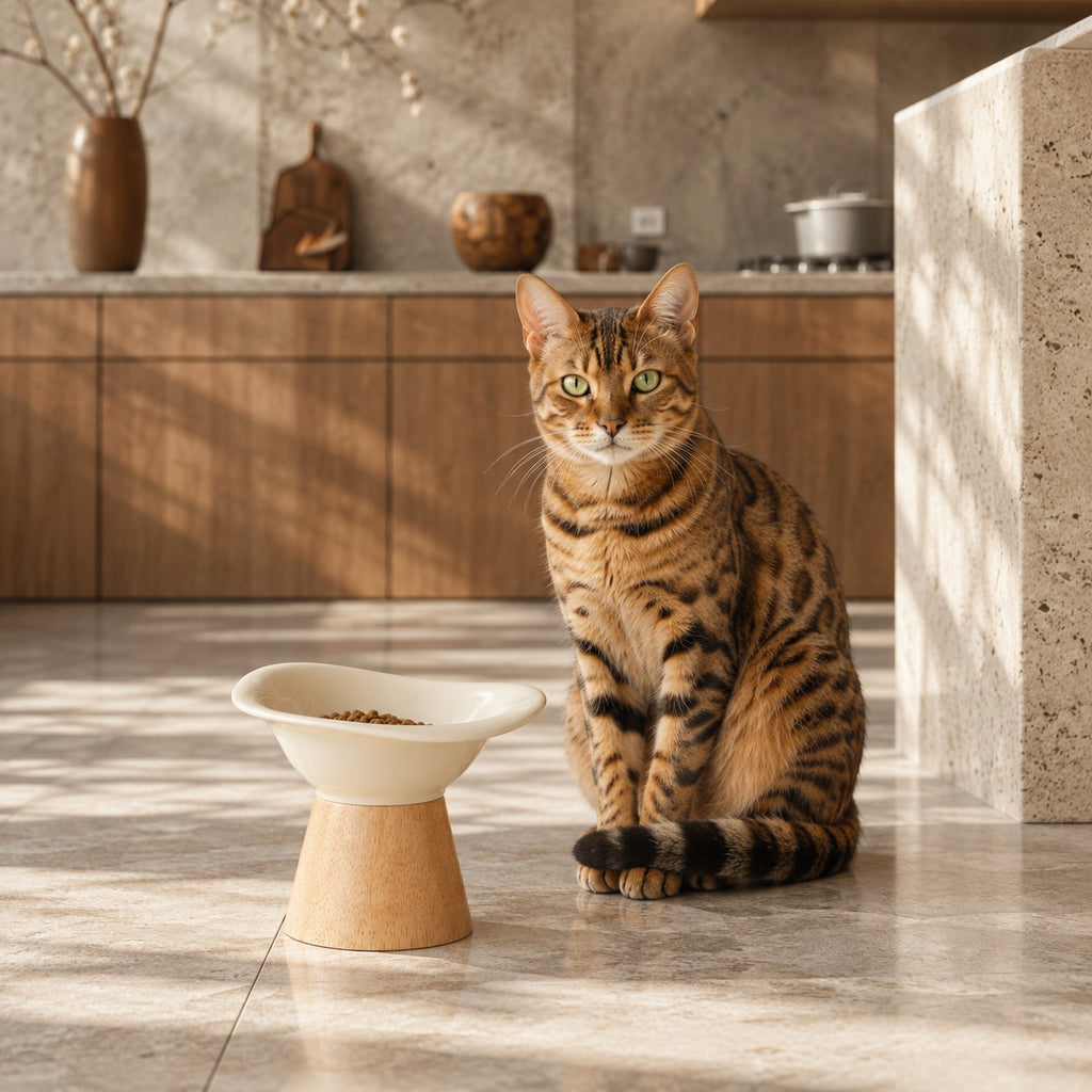 Gamelle chat design en céramique Biot Bofélin 16