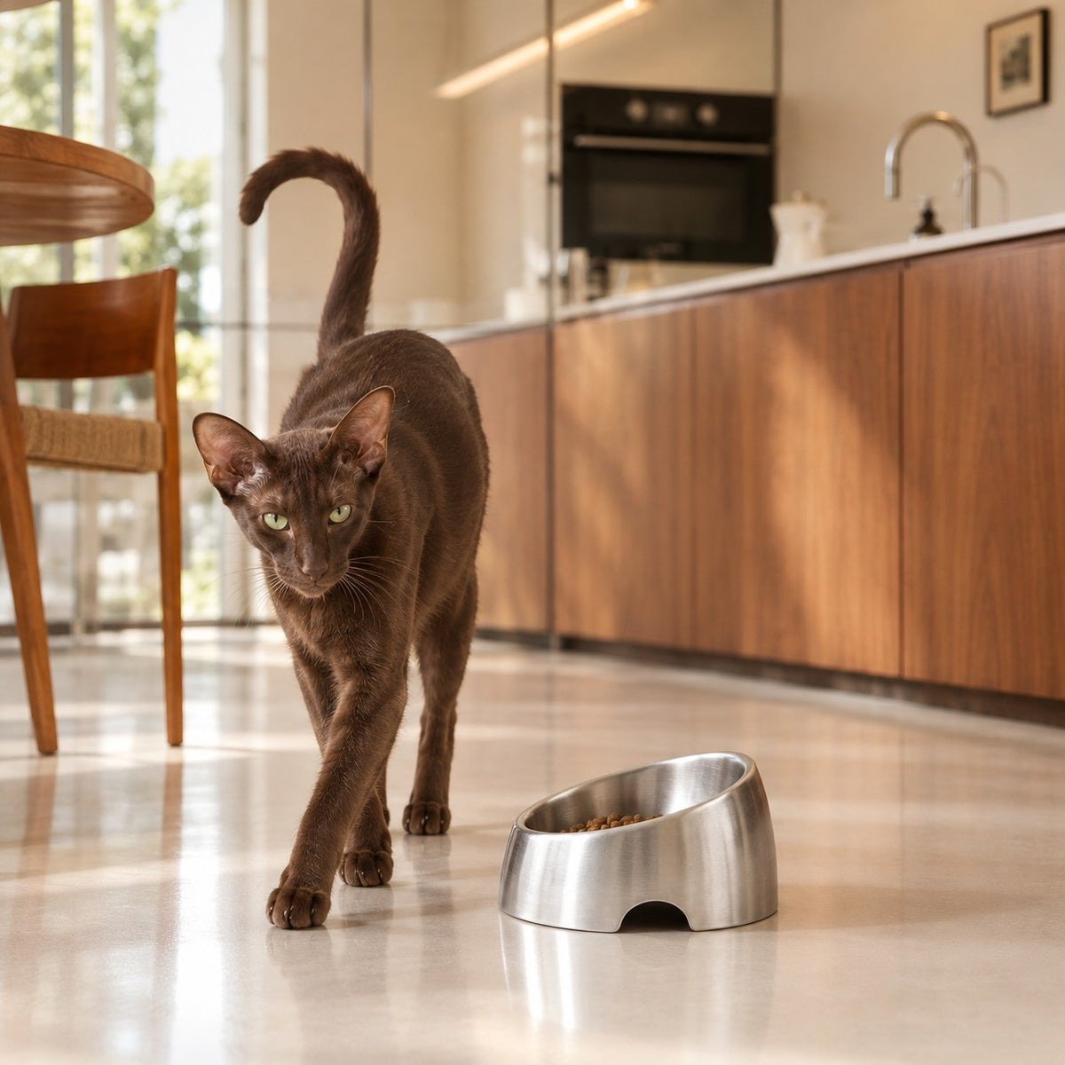 Gamelle inclinée inox pour chat Antibes Bofélin 9