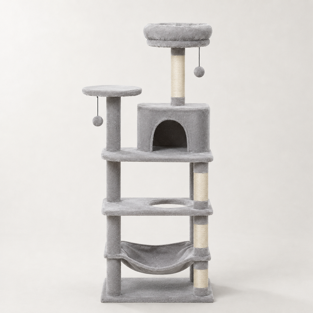Grand arbre à chat avec grand hamac - Bofélin