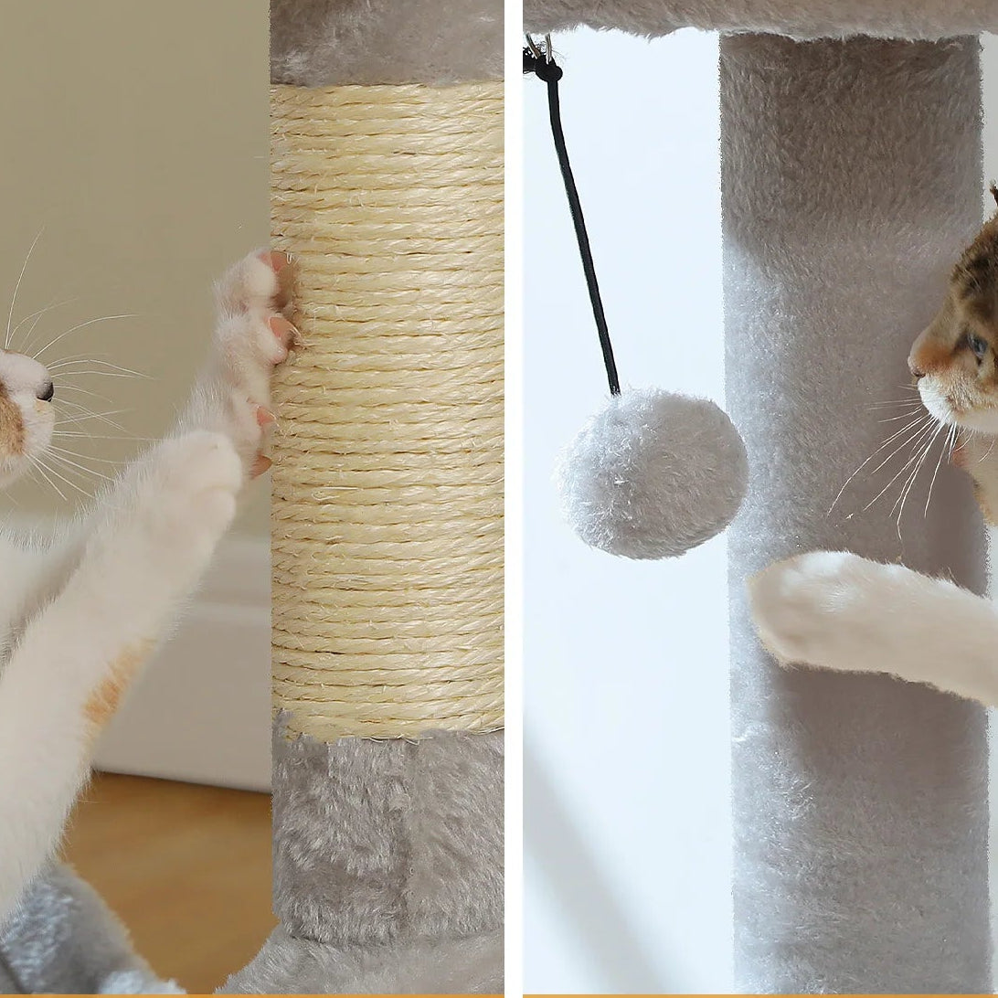 Grand arbre à chat avec grand hamac