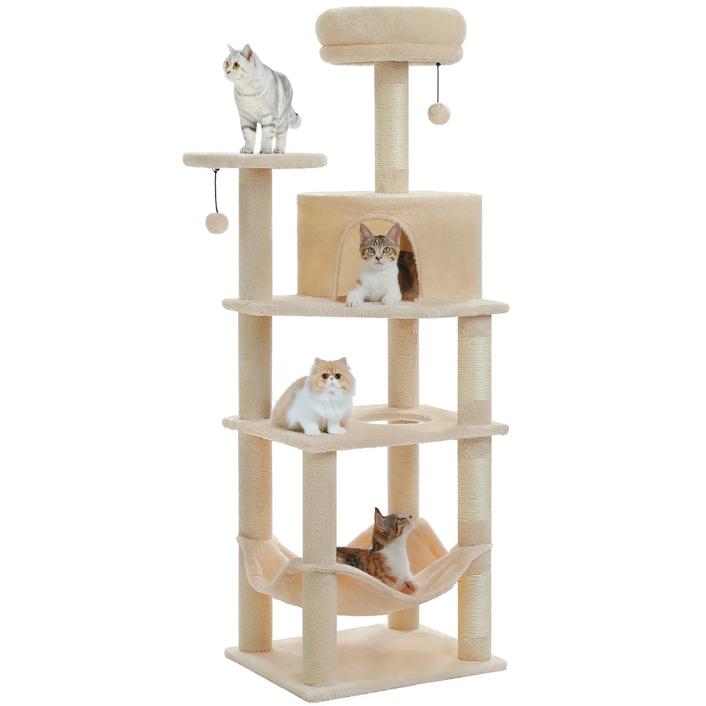 Grand arbre à chat avec grand hamac - Bofélin - 11