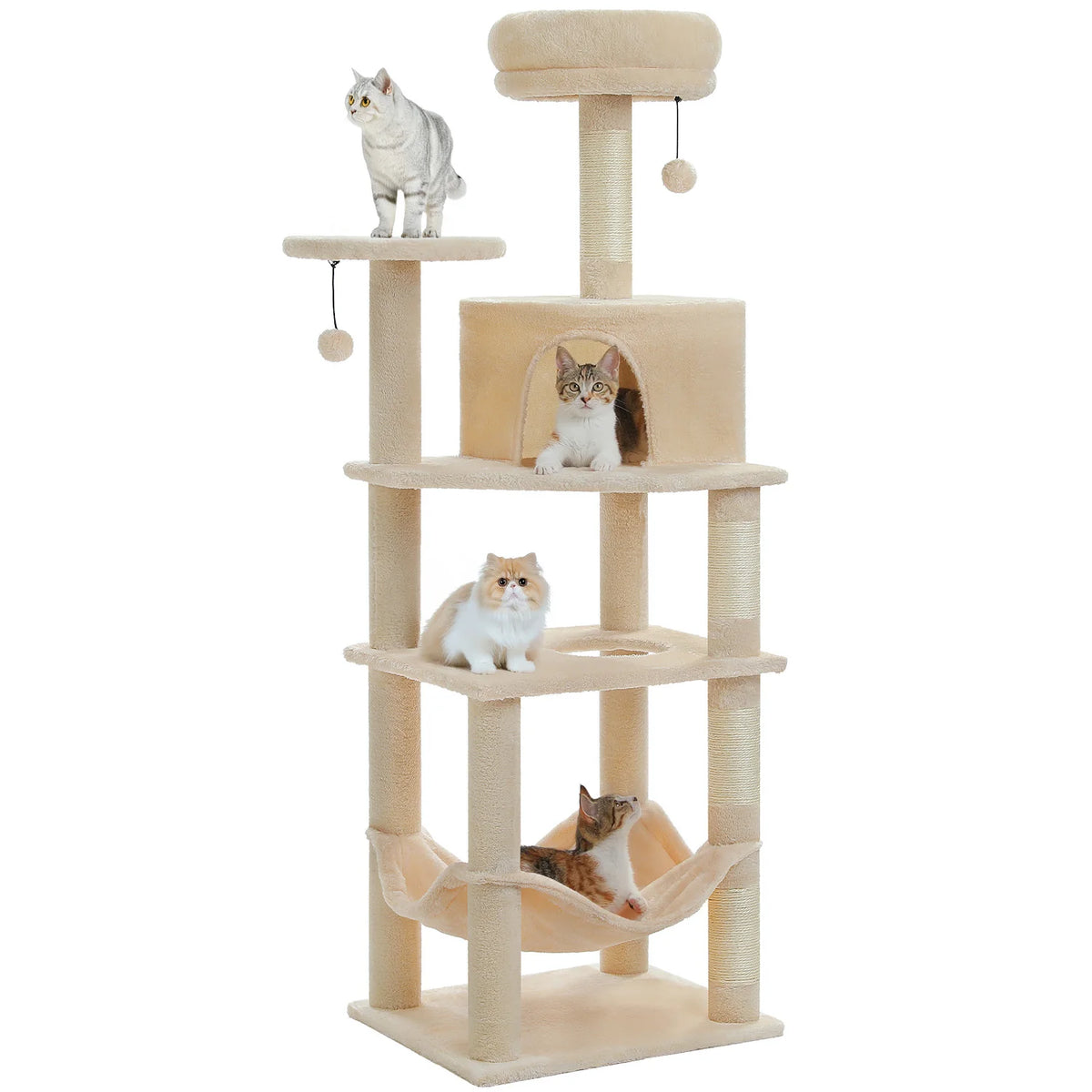 Grand arbre à chat avec grand hamac