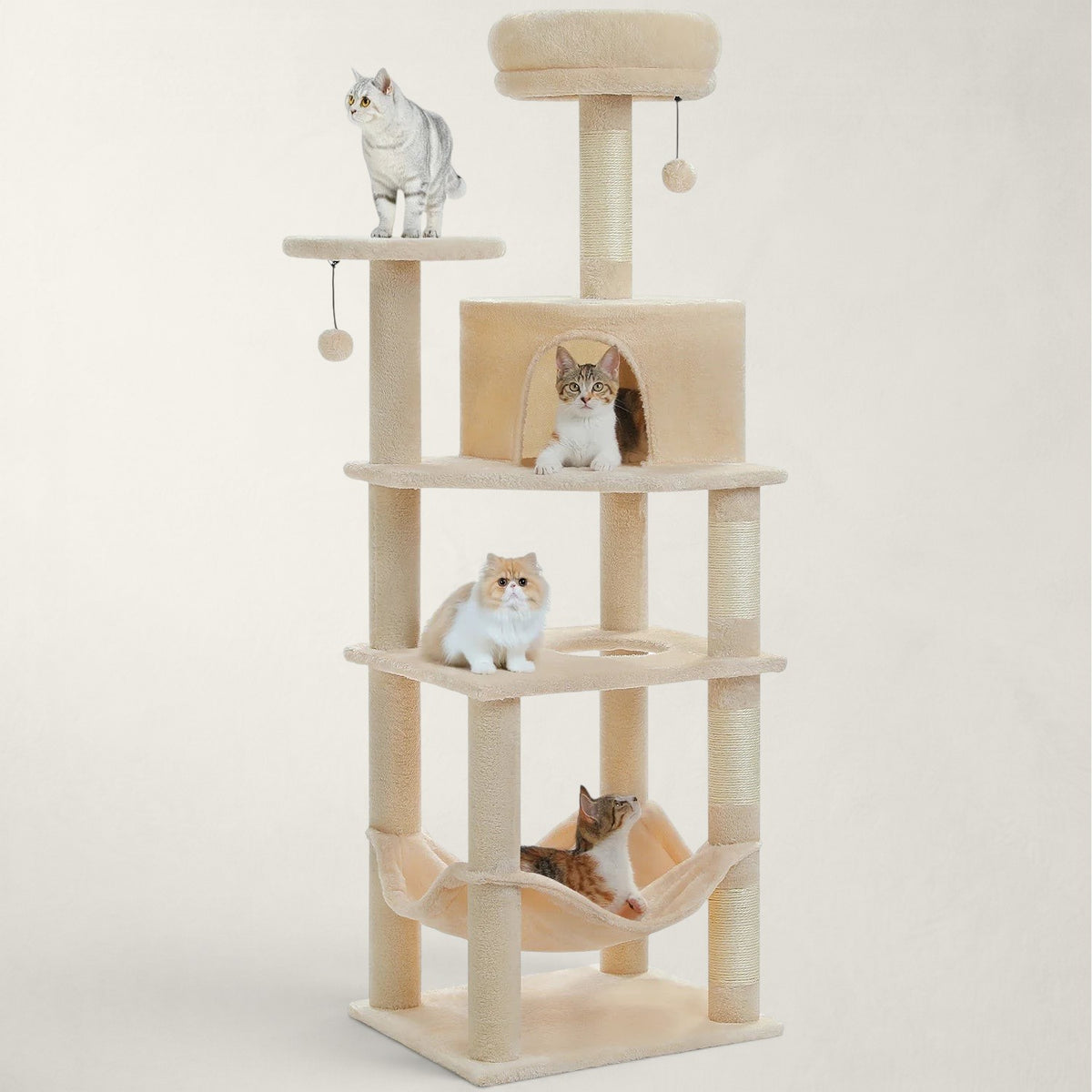 Grand arbre à chat avec grand hamac - Bofélin - 11