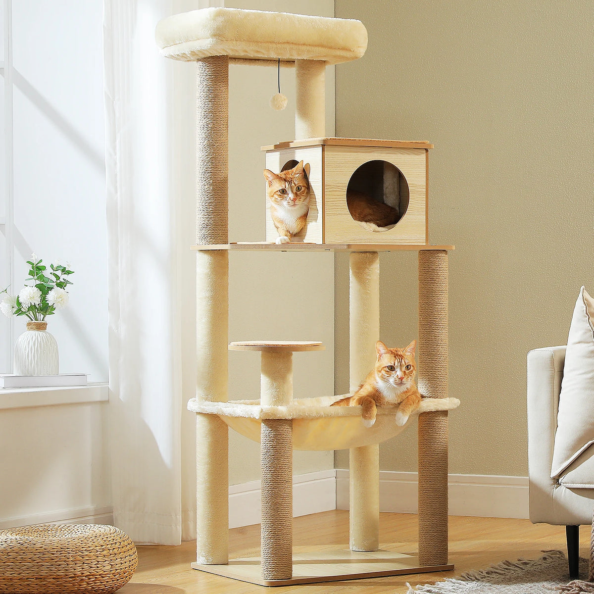 Grand arbre à chat bois