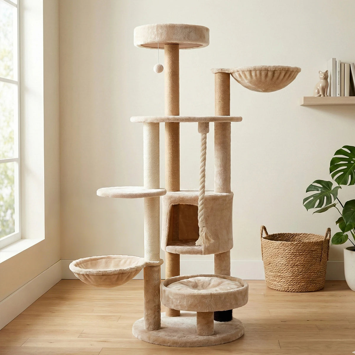 Grand arbre à chat rond