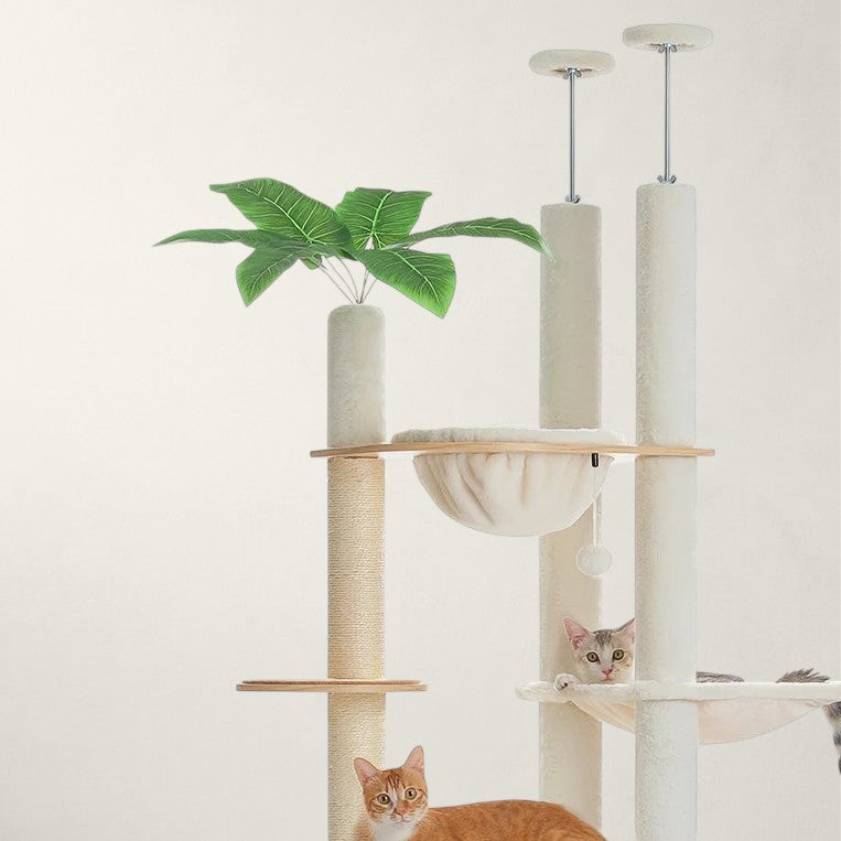 Grand arbre à chat sol plafond beige - Bofélin - 3