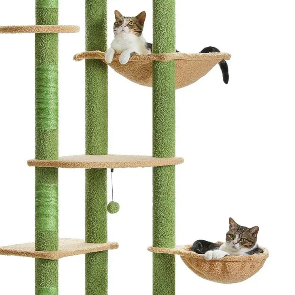 Grand arbre à chat sol plafond vert - Bofélin - 10