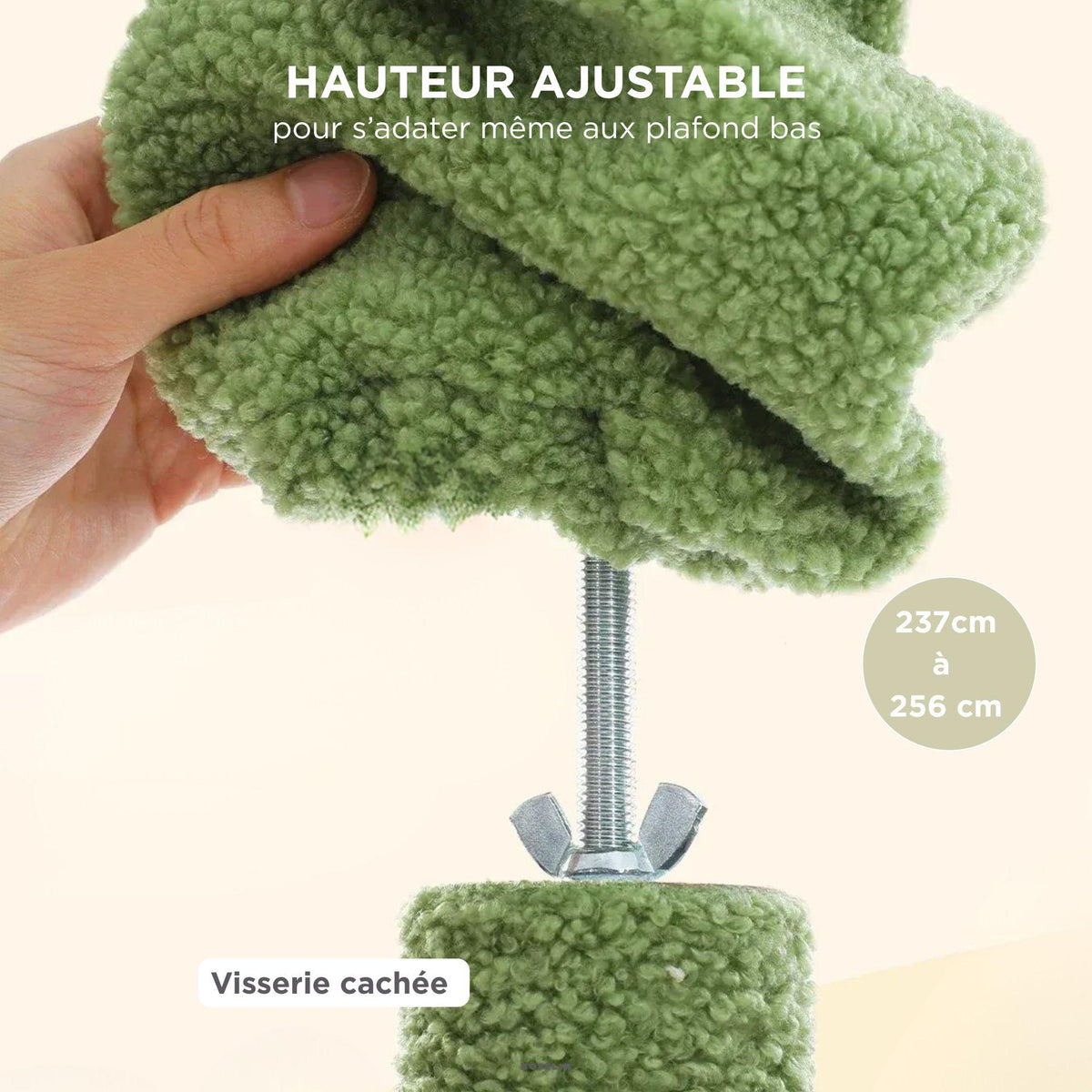 Grand arbre a chat sol plafond vert