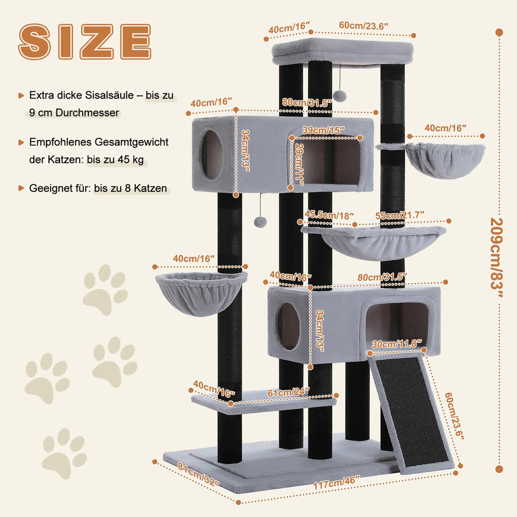 Grand arbre à chat XXL - Bofélin - 11