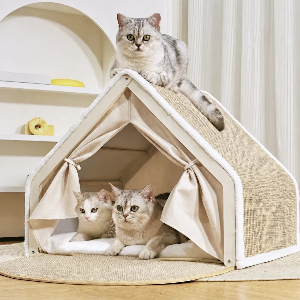 Niche tente pour chat Tolede Bofélin en situation