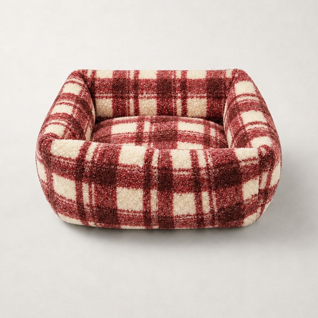 Panier carré écossais pour chat Edimbourg Bofélin 14