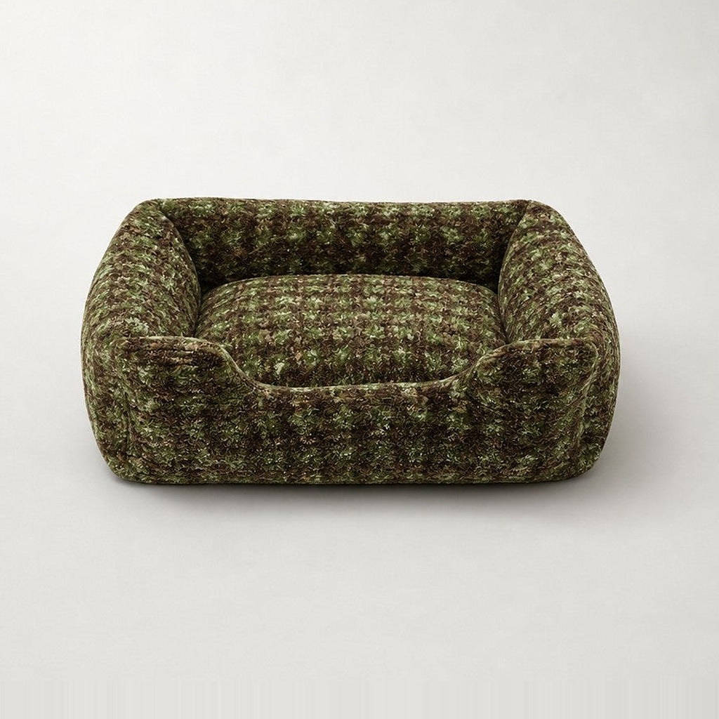 Panier carré pour chat à carreaux vintage Inverness Bofélin 18