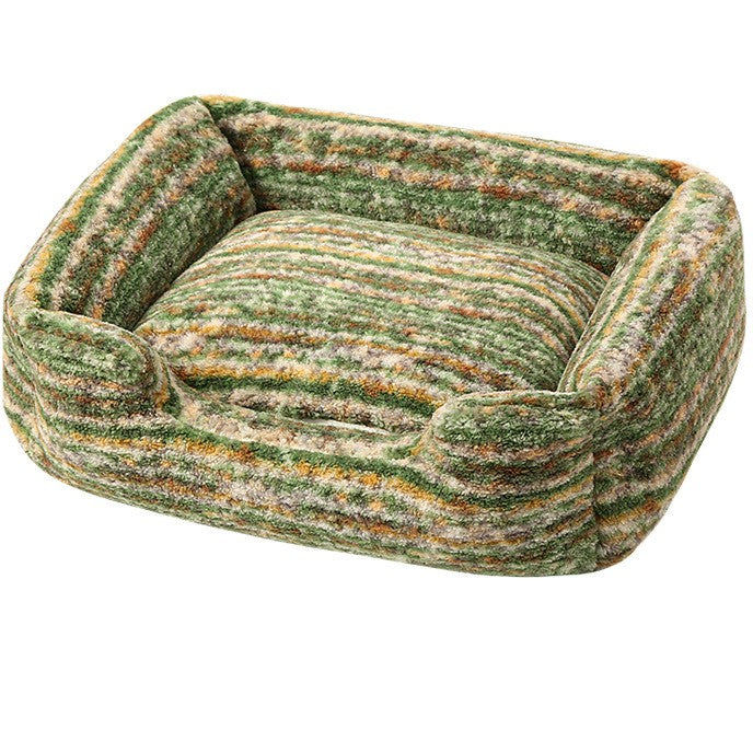 Panier carré pour chat à carreaux vintage Inverness Bofélin 5