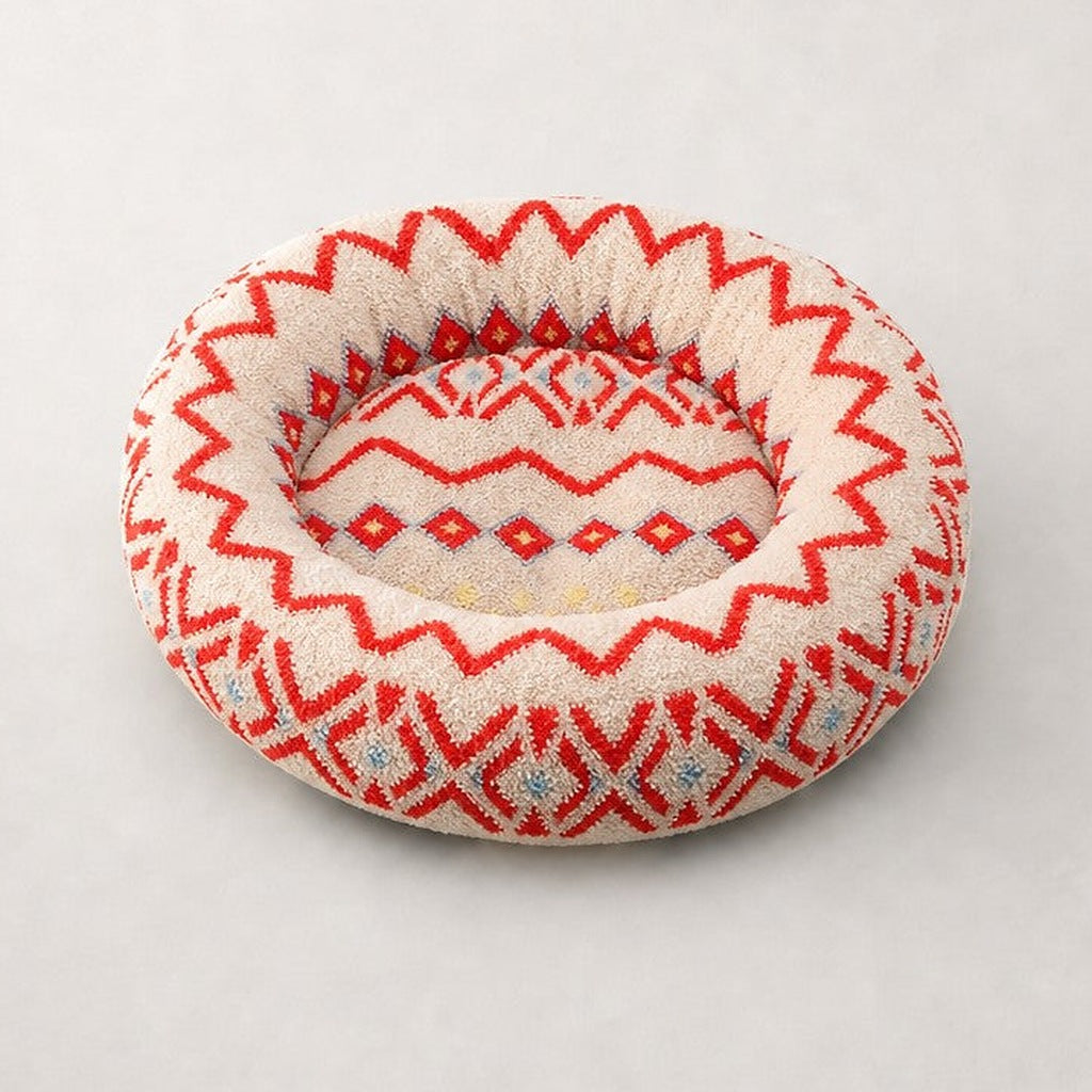 Panier chat design rond en peluche Copenhague Bofélin 19