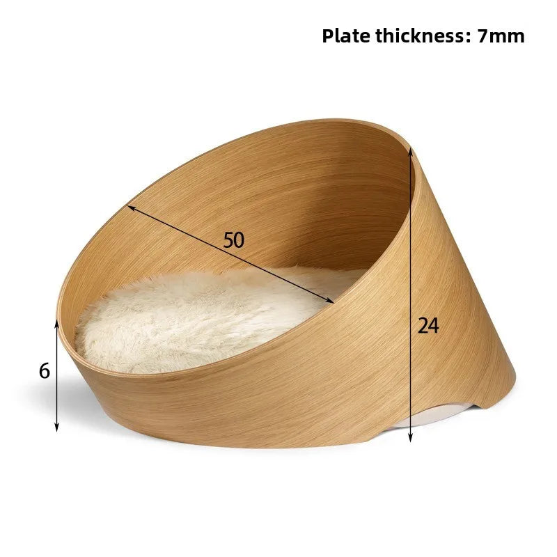 Panier chat design rond M