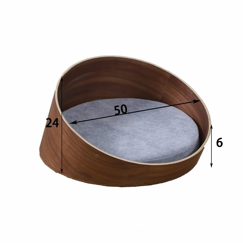 Panier chat design rond M
