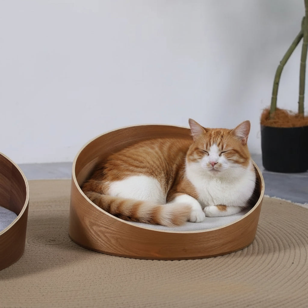 Panier chat design rond S