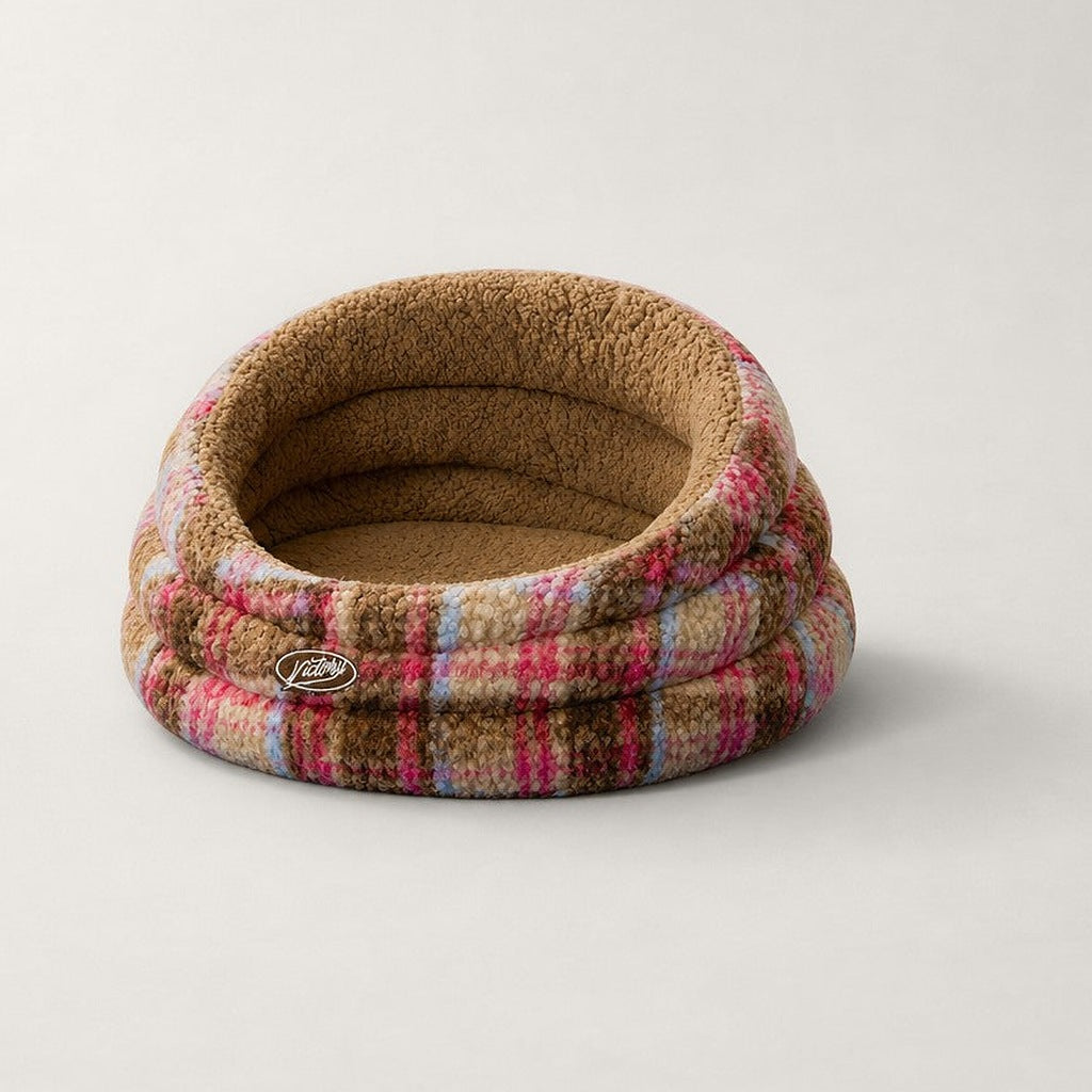 Panier chat original à carreaux Cambridge Bofélin 7