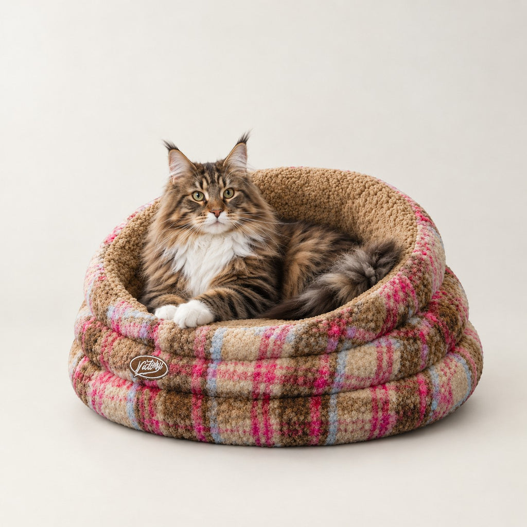 Panier chat original à carreaux Cambridge Bofélin 8
