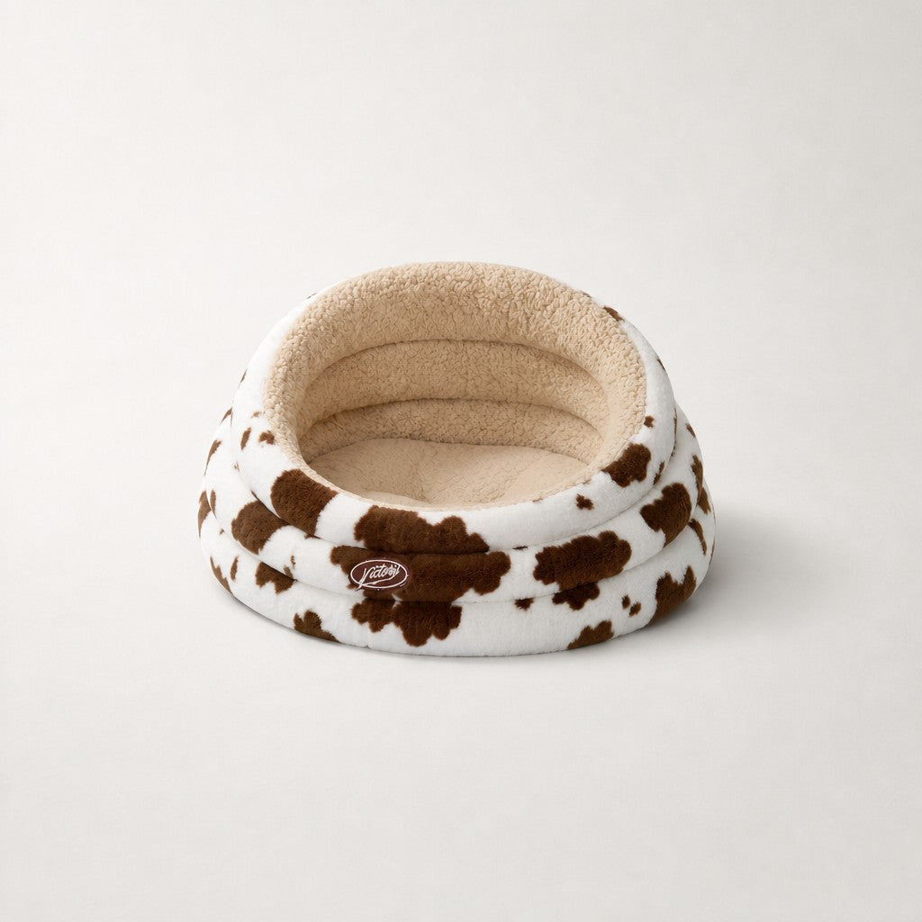 Panier chat original motif vache Gruyeres Bofélin 4
