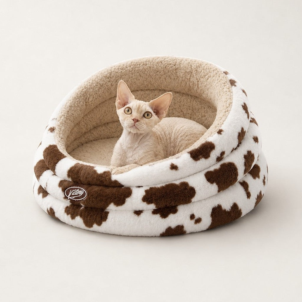 Panier chat original motif vache Gruyeres Bofélin 5