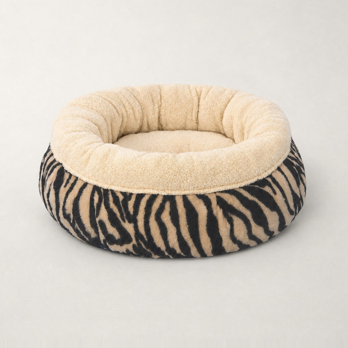 Panier rond pour chat motif zèbre Marrakech Bofélin 20