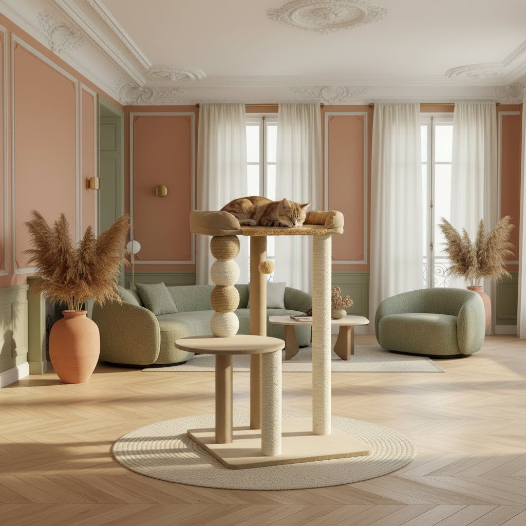 Petit arbre à chat design abstrait