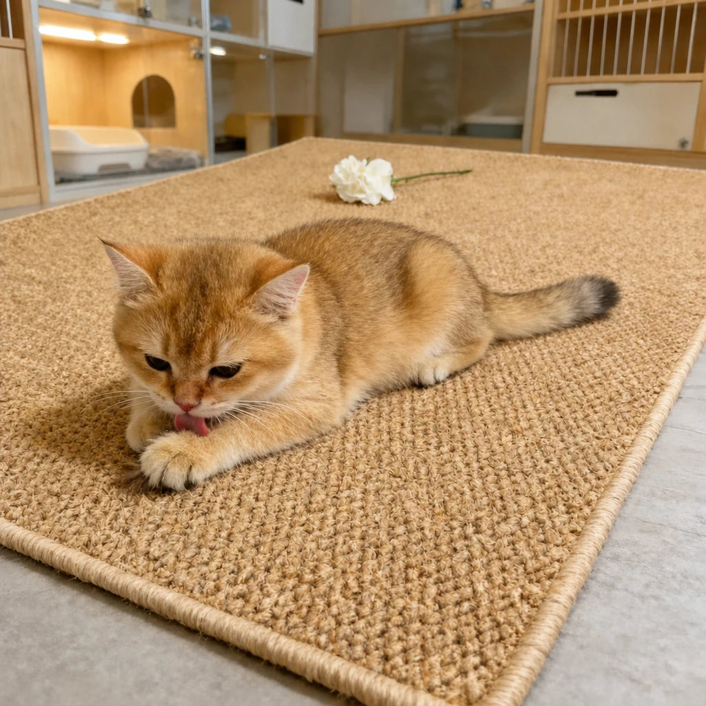 Tapis griffoir chat Tanger Bofélin en situation